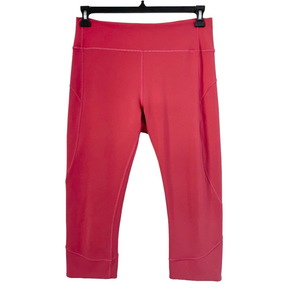 Lululemon In Movement Crop 19" High Rise Leggings In Vintage Rose Size 12 - Picture 3 of 9